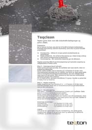 Teqclean forside af brochure